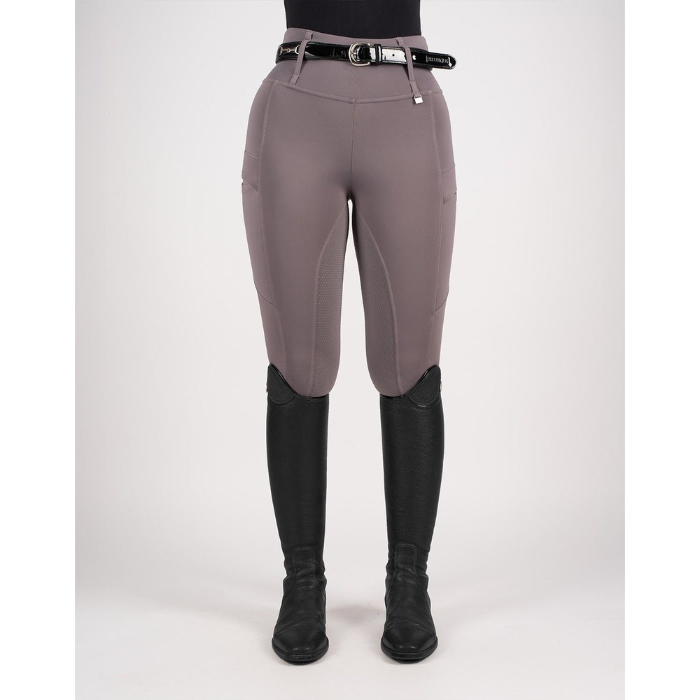 Horzehoods ContraFlex Luxe Leggings Heavyweight W/ Grip Grey Large New With Tags